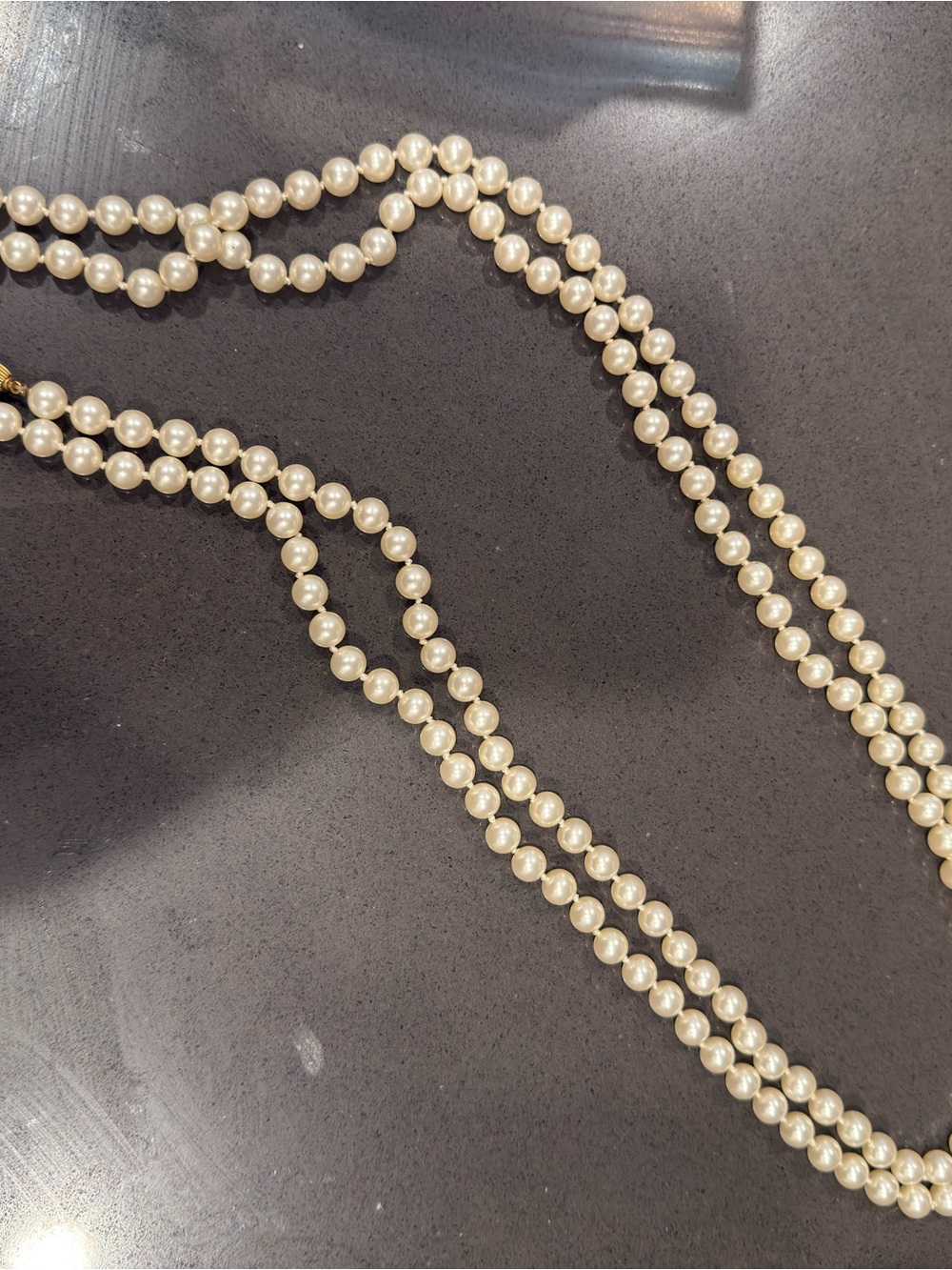 Classic Cream Pearl Double-Strand Necklace - Women Jewelry
